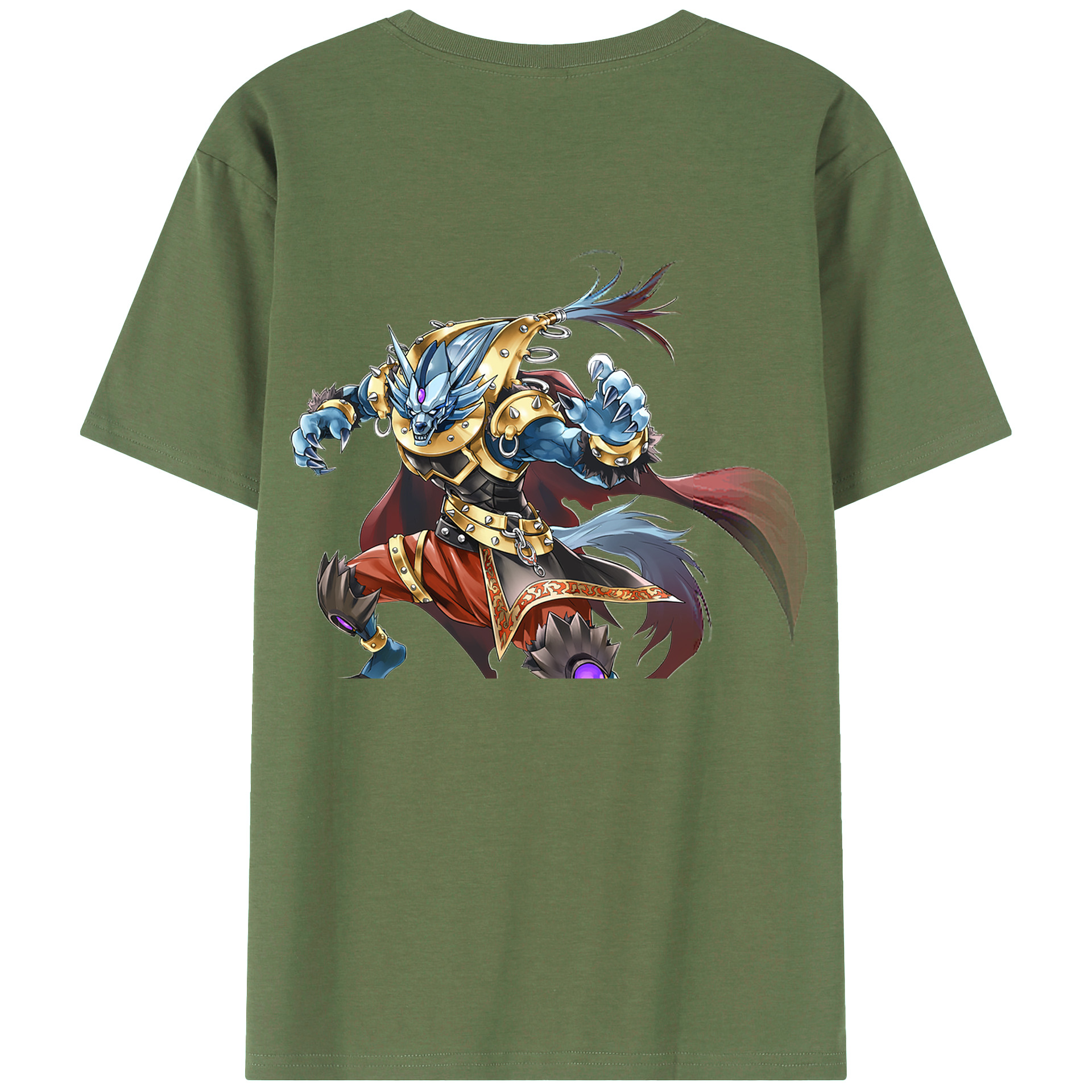 （画像用） 遊☆戯☆王 Yu-Gi-Oh! 綿100％ メンズ半袖Tシャツ（バックプリント） 通気性